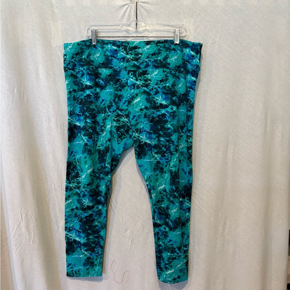 Soft Surroundings Women’s Teal and Blue Leggings